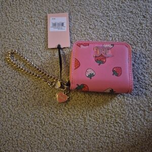 Juicy Couture Exclusive Multi Sweet Strawberry Juicy Coin Zip Around Wallet